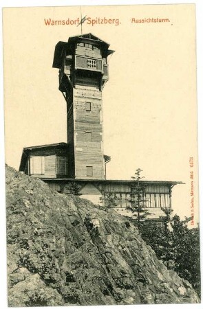 Warnsdorf. Spitzberg - Aussichtsturm