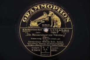 "Die Meistersinger von Nürnberg" : Wahnmonolog: Doch eines Abends spät; II. Teil / (Wagner)