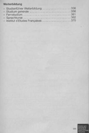 Weiterbildung