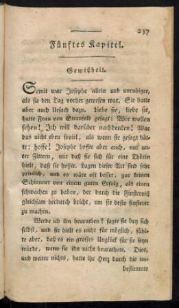 Fünftes Kapitel. Gewißheit.