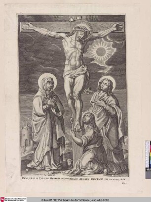 [Christus am Kreuz, umgeben von Maria, Maria Magdalena und Johannes]
