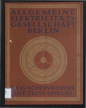 Scheinwerfer - AEG Scheinwerfer mit Zeiss-Spiegel