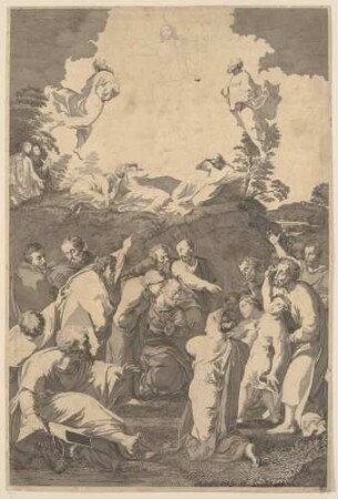 Die Verklärung Christi (nach dem Gemälde in Rom, Vatikanische Museen), erste Fassung