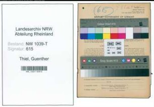 Entnazifizierung Guenther Thiel , geb. 10.08.1913 (Konstrukteur)