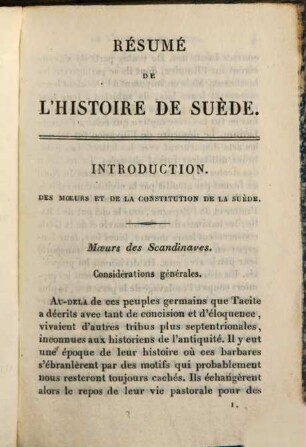 Résumé de l'histoire de Suède