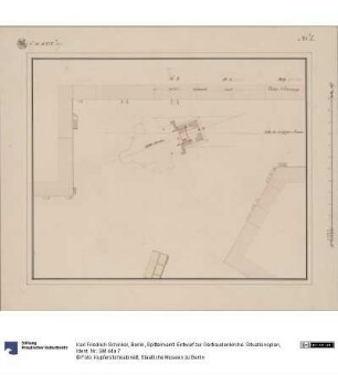 Berlin, Spittelmarkt. Entwurf zur Gertraudenkirche. Situationsplan