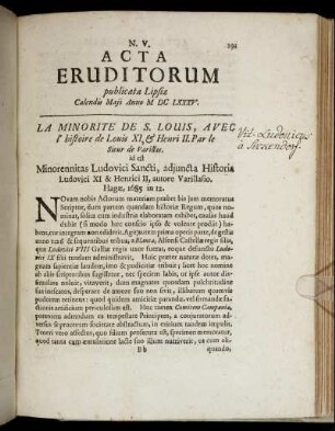 N. V. [...] Calendis Maji Anno M DC LXXXV.