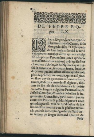 De Peyre Roger, LX