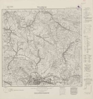5060 (alte Nr.: 2947) Hirschberg im Riesengeb., Meßtischblatt (4 cm - Karte)