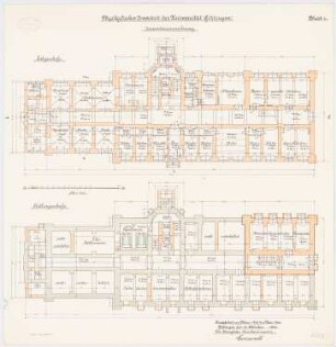 Physikalisches Institut der Universität Göttingen: Grundriss Keller, Erdgeschoss 1:100