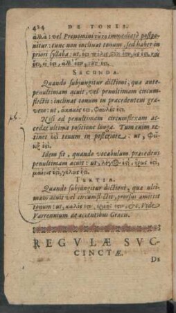 Regulae Succinctae.