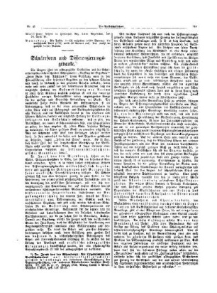 Schulreform und Differenzierungsgedanke