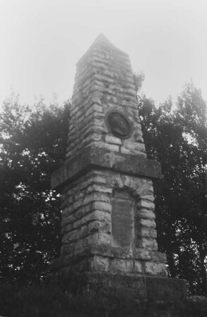 Geologen Denkmal : Das Denkmal des Geologen Friedrich August Quenstedt (1809-1889) auf dem Roßberg
