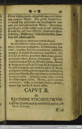 Caput II. de Regimine Vocabulorum