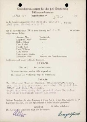 Menzel, Käthe