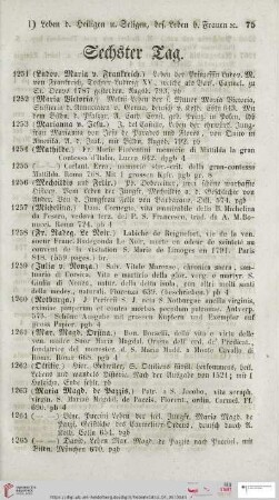Sechster Tag (Nr. 1251 - 1500)