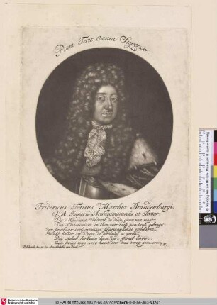 Fridericus Tertius Marchio Brandenburgi