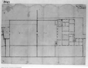 Rom, Quirinalspalast, Nördliches Kasino und Höfe, Grundriss des Erdgeschosses