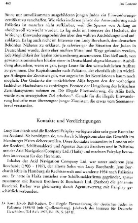 Kontakte und Verdächtigungen