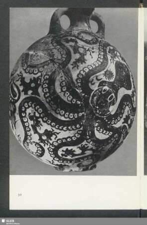 Tönerne Flasche mit Oktopus-Dekor aus Palaikastro, Ostkreta (etwa 16. Jahrhundert v. Chr.)