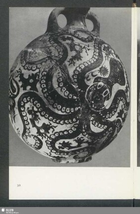 Tönerne Flasche mit Oktopus-Dekor aus Palaikastro, Ostkreta (etwa 16. Jahrhundert v. Chr.)