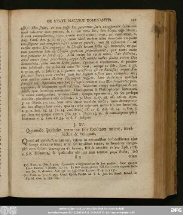 §. XV. Quomodo speciatim corruptae sint facultates animae, intellectus & voluntas.
