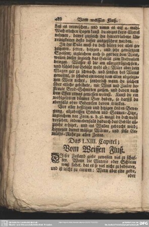 Das LXIII. Capitel; Vom Weissen Fluß