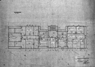 Marburg, Institut für Pathologie, Dachgeschoss, Plan zum Umbau