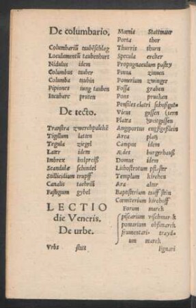Lectio die Veneris.