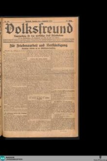 Der Volksfreund : Tageszeitung für das werktätige Volk Mittelbadens