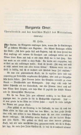 244-257 Margareta Ebner : Charakterbild aus der deutschen Mystik des Mittelalters (Schluß)