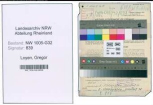 Entnazifizierung Gregor Loyen , geb. 30.01.1890 (Arzt)