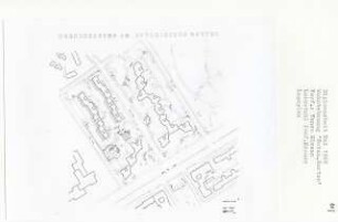 Wohnbebauung [Botanischen Garten], Berlin-Lichterfelde (Diplomarbeit bei Willy Kreuer): Lageplan 1:200