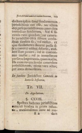 Tit. VII. De Appellatione.