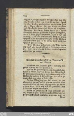 163. Von der Dauerhaftigkeit des Mauerwerks oder Mörtels.