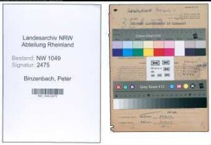 Entnazifizierung Peter Binzenbach , geb. 30.01.1908 (Spediteur)