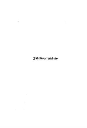 Inhaltsverzeichnis