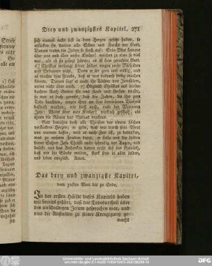 Das drey und zwanzigste Kapitel, vom 32sten Vers bis zu Ende.