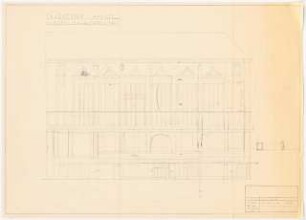 Geschäftshaus und Kino Tauentzienstraße 19-19a, Berlin-Schöneberg: Umbau des Kinos zum Kaufhaus: Ansicht 1:100