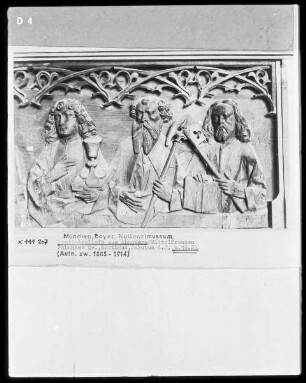 Die Apostel Johannes der Evangelist, Matthäus und Jakobus der Ältere