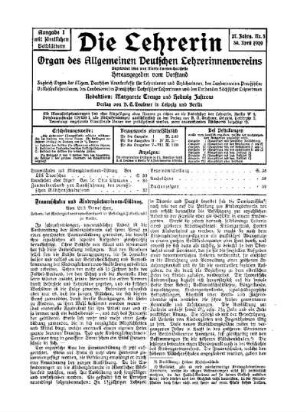 Frauenschulen und Kindergärtnerinnen-Bildung
