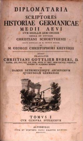 Diplomataria Et Scriptores Historiae Germanicae Medii Aevi : Cum Sigillis Aeri Incisis, 1