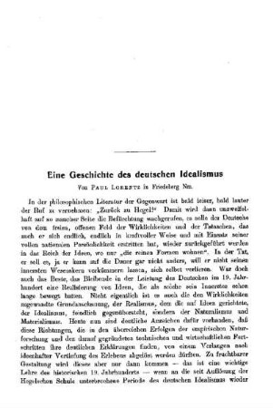 Eine Geschichte des deutschen Idealismus