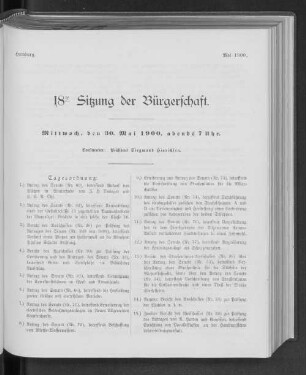 18te Sitzung