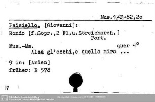 Paisiello, Giovanni, Rondo