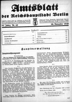 1940,45: Nr. 45, 10. November 1940