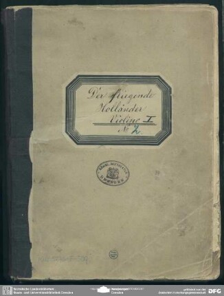 Der fliegende Holländer - Mus.5876-F-509 : WWV 63