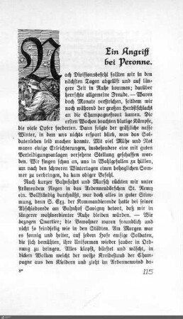 Ein Angriff bei Peronne.
