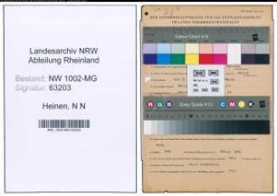Entnazifizierung N N Heinen , geb. 16.06.1917 (Angestellter)