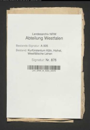 Beschwerde der Elisabeth Wulff zu Füchten geb. von Knoblauch, und der Maria Wulff zu Füchten geb. von Brenken, wegen ungerechtfertigt behaupteter Lehnsqualität des Hauses Füchten